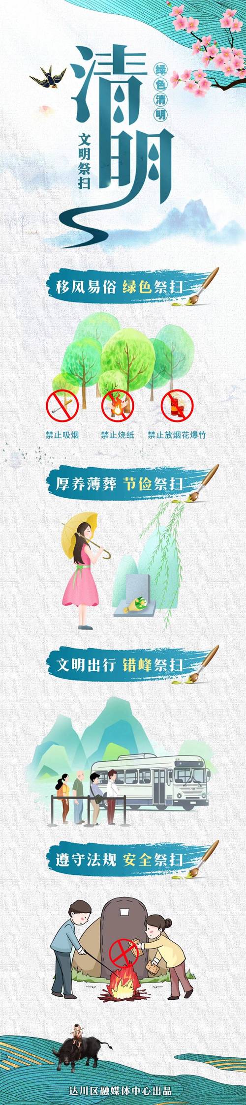 鲜花替火纸，济南开启文明祭扫新风尚
