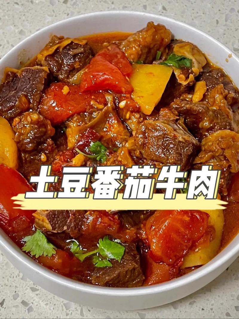 番茄牛肉，酸酸甜甜，美味在舌尖绽放