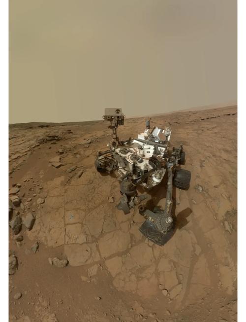 NASA火星轨道器首次抓拍到“好奇号”火星车行驶画面，车辙明显