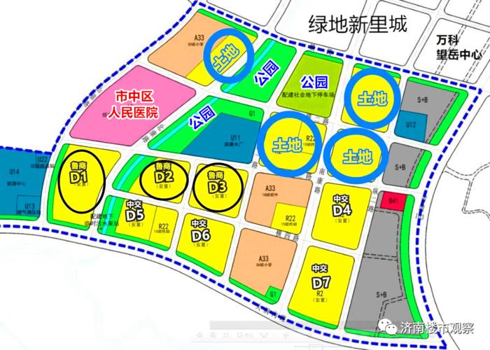 济南这一片区将建公园绿地、体育公园，具体位置→